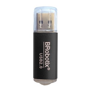 Lector de Tarjeta BRobotix 345673N | USB 2.0, Metálico Color Negro