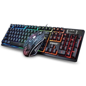 Teclado Gamer BRobotix 458977 | Iluminado, Conexión USB