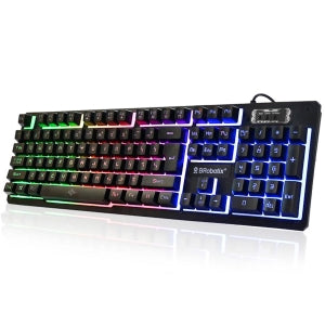Teclado Gamer BRobotix 458977 | Iluminado, Conexión USB