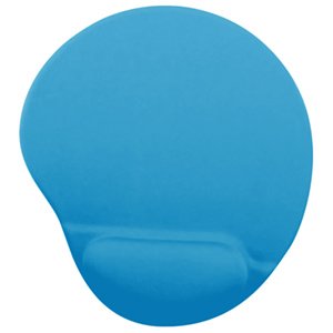 Mousepad BRobotix 500074T | Gel Ergonómico, Antiderrapante, Color Azul Turquesa