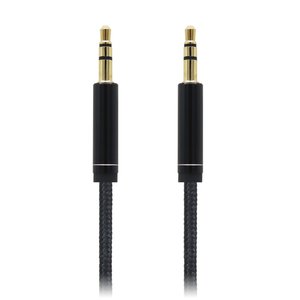 Cable Estéreo BRobotix 651336 | Macho a Macho 1 Metro, Nylon Color Negro