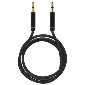 Cable Estéreo BRobotix 651336 | Macho a Macho 1 Metro, Nylon Color Negro