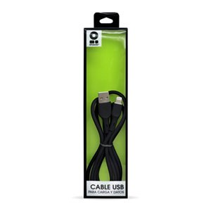 Brobotix Cable Lightning 1 Metro Color Negro , Compatible con Apple Ipad Iphone - Cable USB 1 Conector a Macho a Conector Lightning