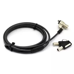 Candado de Seguridad BRobotix 764465 | Cable de Acero de 1.8 Metros, Diámetro de 4MM