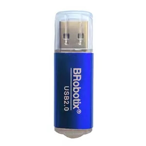 Lector de Tarjeta BRobotix 345673A | USB 2.0, Diseño Metálico Color Azul