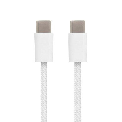 Cable de Carga Rápida BRobotix 6001547 | USB Tipo C a Tipo C, 1 Metro, Puntas de Acero Reforzado