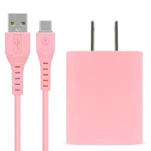 Brobotix Combo Carga Rápida: Cargador USB V3.0 + Cable USB Tipo "c". Edición Especial "pink"