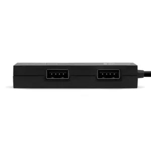 Hub USB BRobotix 497677 | 4 Puertos, Diseño Compacto Negro