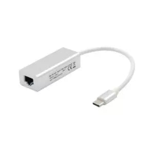 Adaptador USB Tipo C BRobotix 651879 | RJ45 Gigabit, USB 3.0