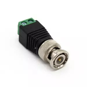 Brobotix Adaptador Conector Cctv Tipo Bnc Macho a  Conector Coaxial Balun (por Utp) -  Camara de Seguridad Disco Duro