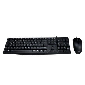Combo Acteck  2 en 1 Alámbrico Creator Mk210 / 1000 Dpi / Teclado Clásico / Mouse / Essential Negro