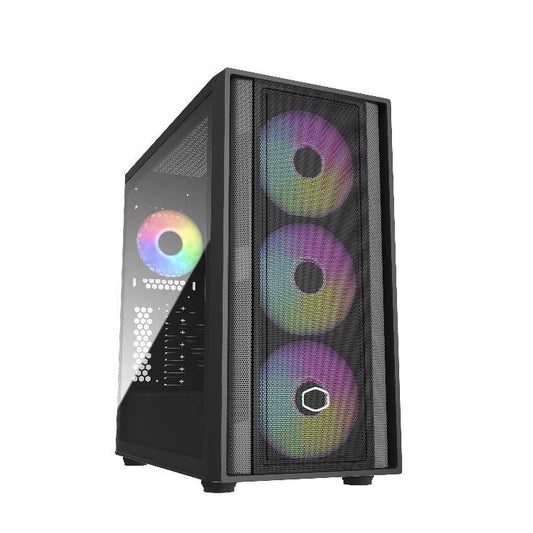 Gabinete Gaming Cooler Master MasterBox 600 ARGB (MB600-KGNN-S00) - Color Negro