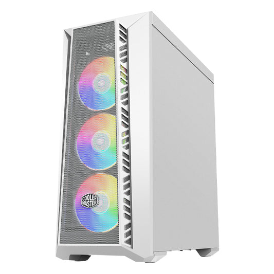 Gabinete COOLER MASTER  MB520-WGNN-S00 MasterBox 520 ARGB con Ventana - Midi-Tower, ATX/EATX/Micro ATX/Mini-ITX, USB 3.2, sin Fuente