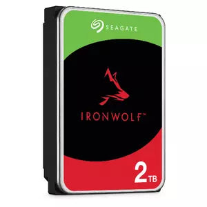 Disco Duro Interno 2TB 3.5" SATA 6gb/s 5400rpm 256mb, para Nas de 1-8 Bahías, Hot Plug 24x7, 3 Años de Garantía, Ironwolf Nas Seagate