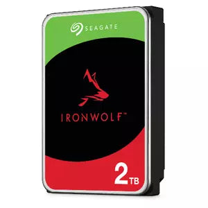 Disco Duro Interno 2TB 3.5" SATA 6gb/s 5400rpm 256mb, para Nas de 1-8 Bahías, Hot Plug 24x7, 3 Años de Garantía, Ironwolf Nas Seagate
