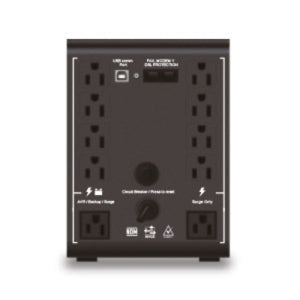NO-BREAK R-SMART 1210, 1200 Va, 720 Watts, 10 Contactos Tipo NEMA5-15R (5 Contactos con Respaldo, Avr y Supresión de Picos y 5 con Supresión de Picos), Amplio Rango de Entrada, Sensor de Carga,