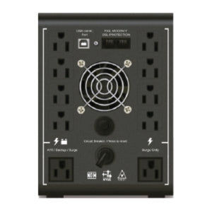 NO-BREAK R-SMART 1510, 1500 Va, 900 Watts, 10 Contactos Tipo NEMA5-15R (5 Contactos con Respaldo, Avr y Supresión de Picos y 5 con Supresión de Picos), Amplio Rango de Entrada, Sensor de Carga,