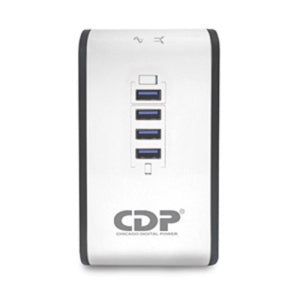 Regulador de Voltaje R2CU-AVR 1008, 1000va/500w. Monofásico, Voltaje Nominal de 120vca, Rango de Frecuencia 50/60hz, 8 Contactos Tipo Nema 5-15R (4 con Avr y Supresión de Picos + 4 Contactos con