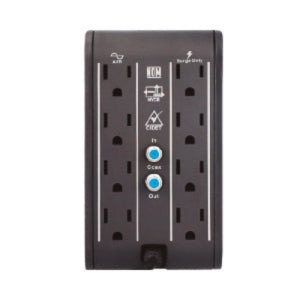 Regulador de Voltaje R2CU-AVR 1008, 1000va/500w. Monofásico, Voltaje Nominal de 120vca, Rango de Frecuencia 50/60hz, 8 Contactos Tipo Nema 5-15R (4 con Avr y Supresión de Picos + 4 Contactos con