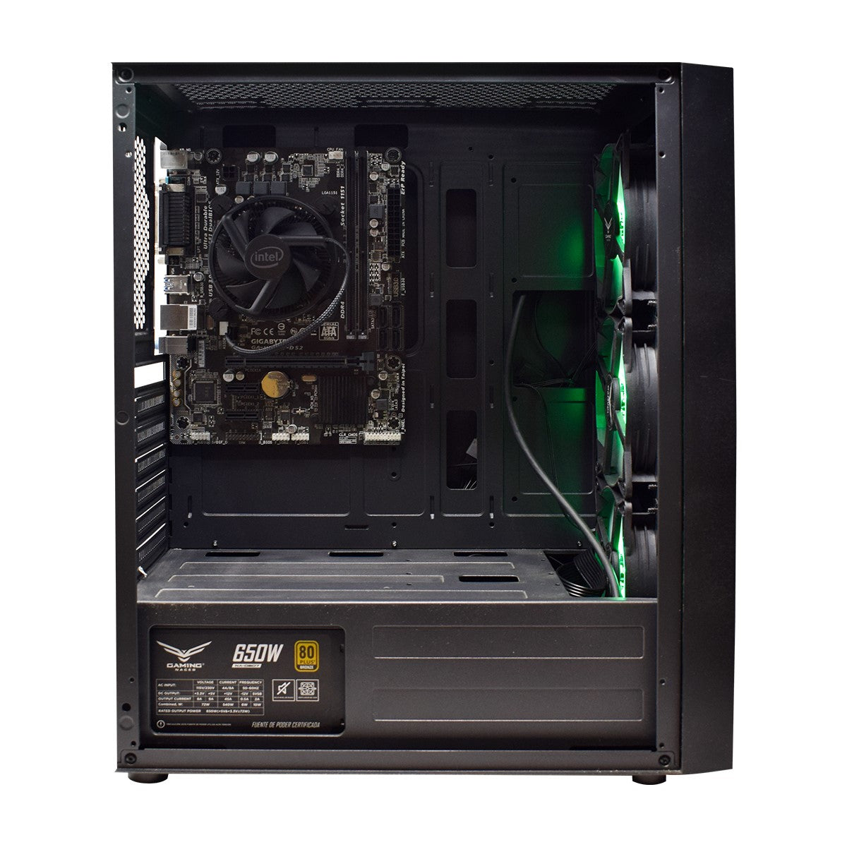 Gabinete Gamer Naceb NA-0611 | Full ATX, Cristal Templado, 3 Ventiladores RGB