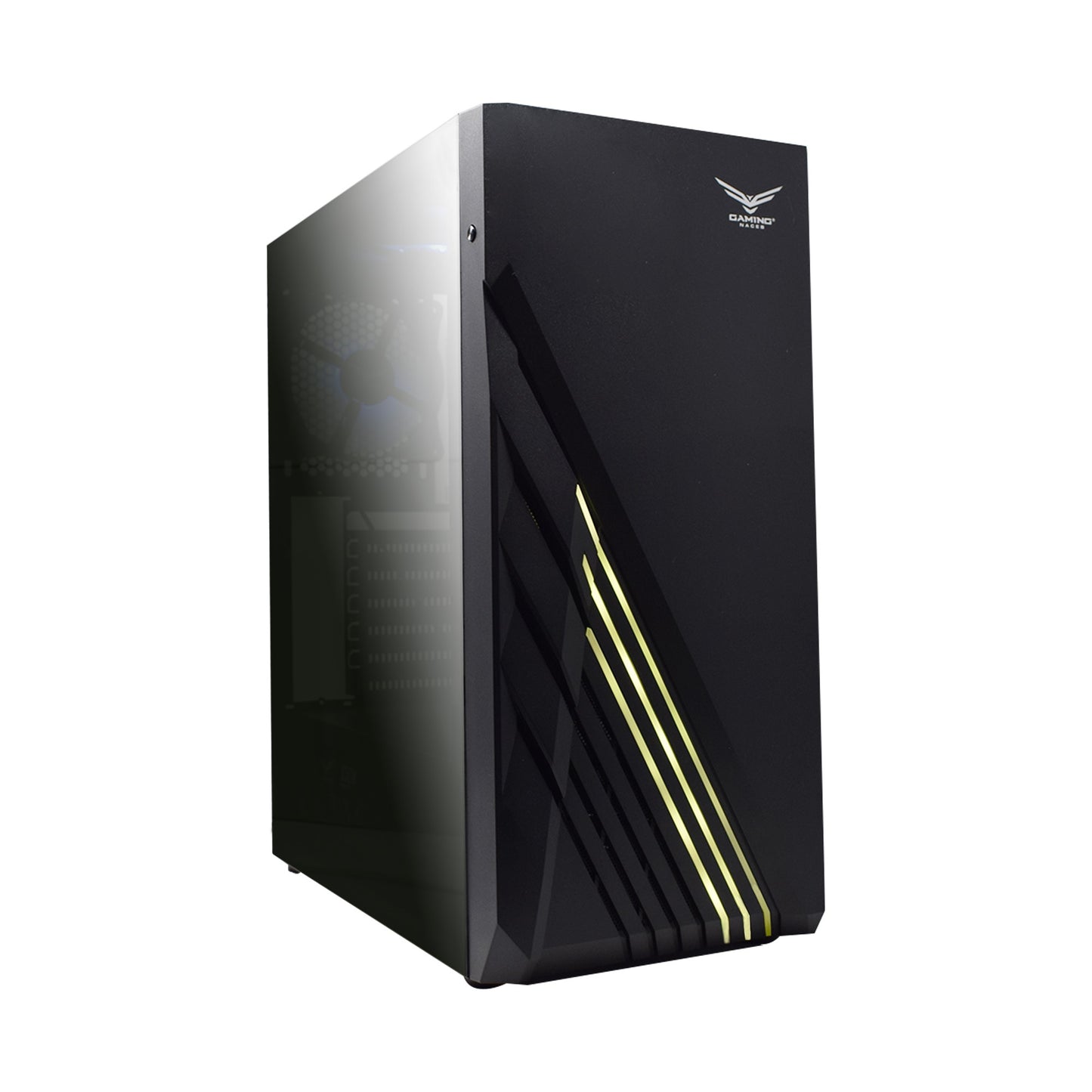 Gabinete Gamer Naceb NA-0612 | Full ATX, Cristal Templado, 2 Ventiladores
