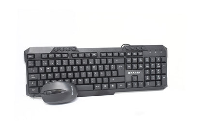 TECLADO-MOUSE Multimedia Naceb USB Antiderrames Res 1000p/p