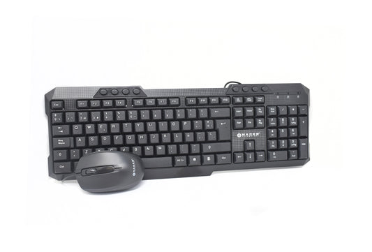 TECLADO-MOUSE Multimedia Naceb USB Antiderrames Res 1000p/p