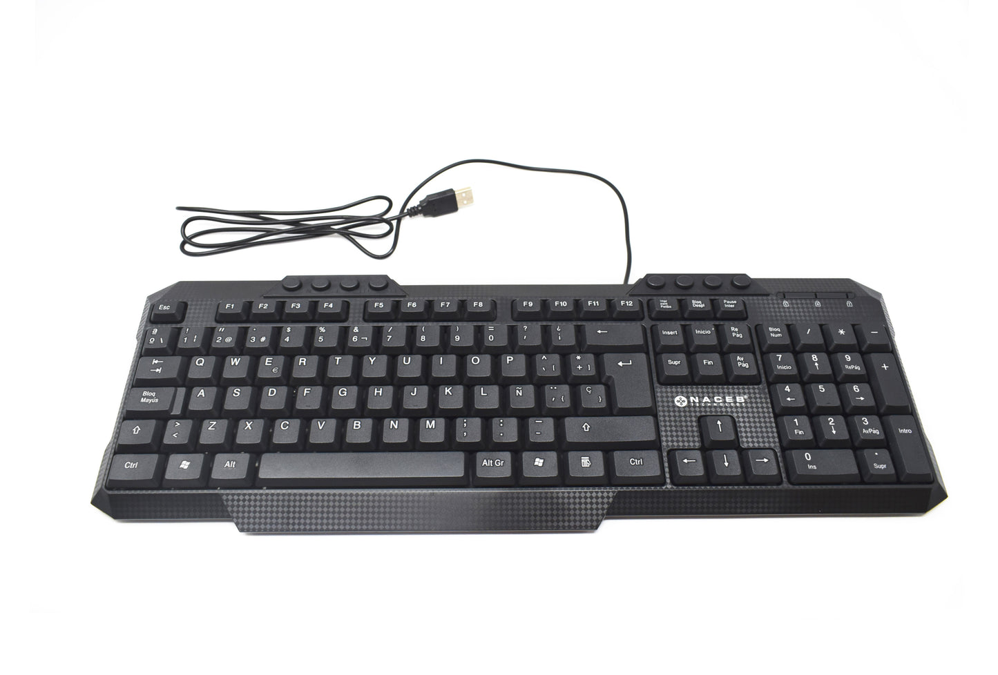 TECLADO-MOUSE Multimedia Naceb USB Antiderrames Res 1000p/p