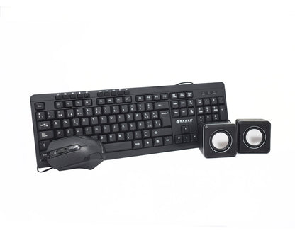 Kit Teclado y Mouse Naceb NA-228N | Diseño Ergonómico, Bocina Multi Funcional