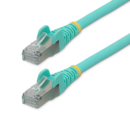 Cable de Red StarTech.com NLAQ-2F-CAT6A-PATCH | 0.6m, CAT6A Aguamarina