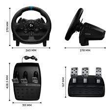 Volante Logitech G923 Racing Wheel | Force Feedback, Compatible con PS5 y PC