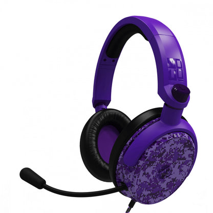 Auriculares Gaming 4Gamers C6-100CAMO-PUR-4G | Sonido Envolvente, Diseño Camo