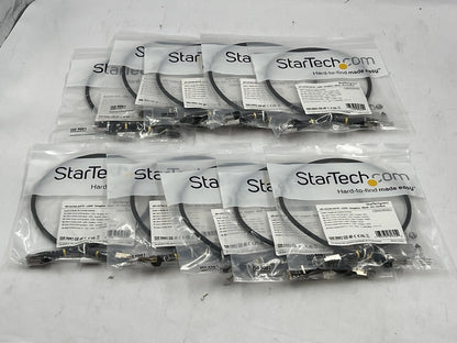 Cable de Red StarTech.com NLBK-2F-CAT6A-PATCH | 0.6m, CAT6A