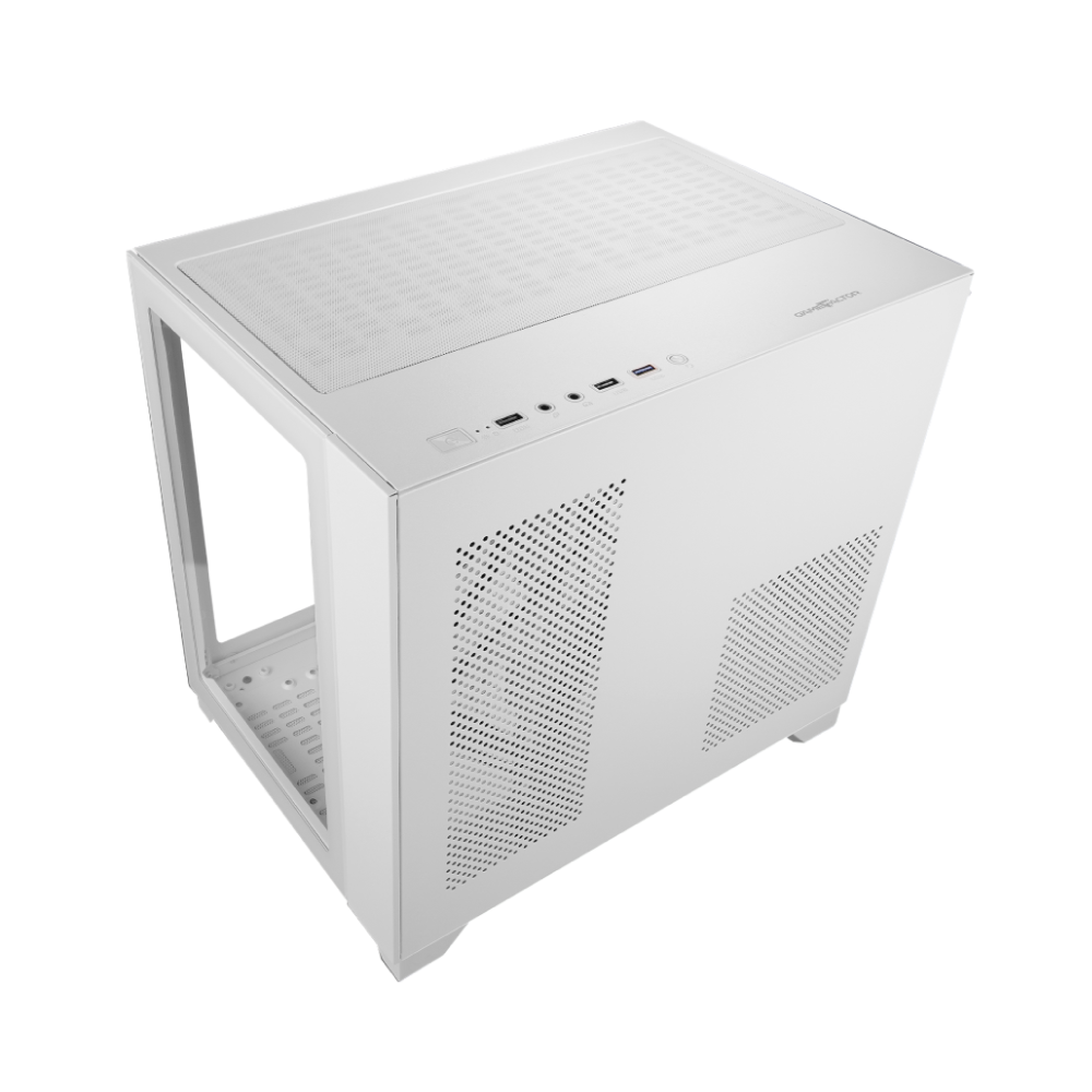 Gabinete Micro ATX Game Factor CSG570-WH | Doble Cristal, USB 3.0, Color Blanco