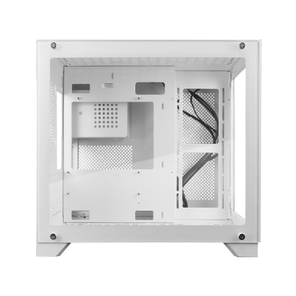 Gabinete Micro ATX Game Factor CSG570-WH | Doble Cristal, USB 3.0, Color Blanco